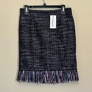 NWT Women's For The Republic Fringed Pencil Skirt